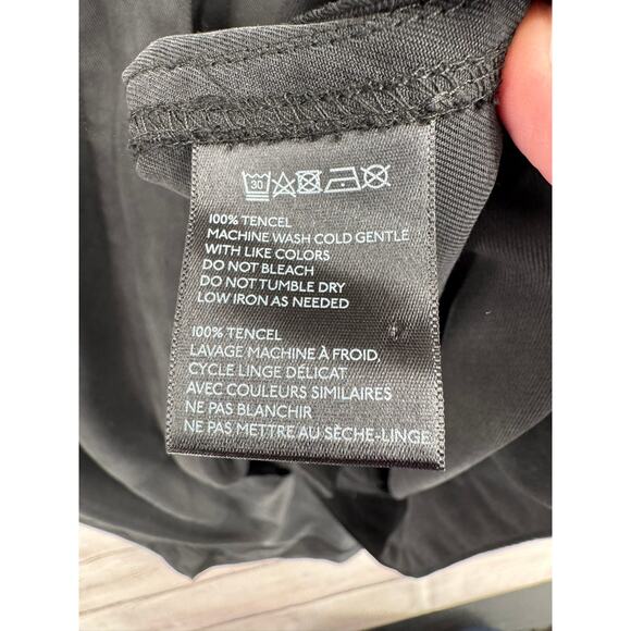 Silence + Noise Convertible Long Jacket Womens Small Black Asymmetrical - Picture 9 of 15